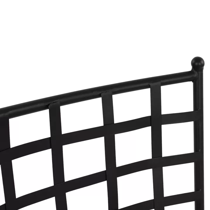 Metallic chair HM5509 in black color 46x58x88  cm
