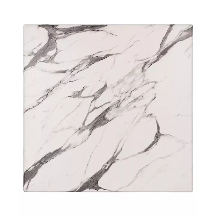 Table Desktop Werzalit 70x70 Marble White-Grey 5657 HM5230.11