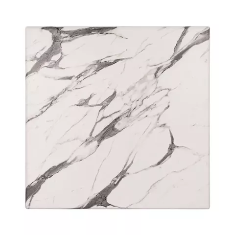 Table Desktop Werzalit 70x70 Marble White-Grey 5657 HM5230.11