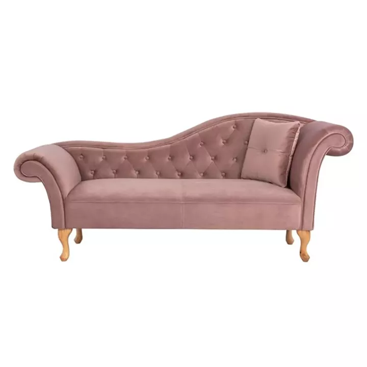 RECLINER DUSTY PINK VELVET HM3008.05 RIGHT ARM 187x61x82cm