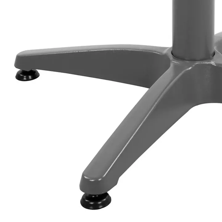 Aluminum Base 4legs 65x65x70cm with cross 48x48cm HM448.04 Grey
