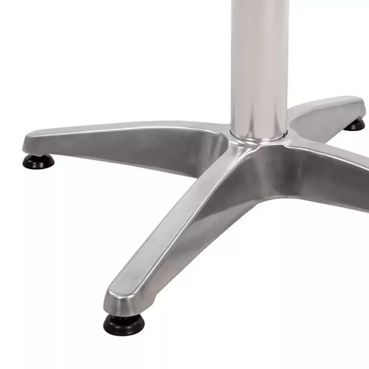 Bar Base Aluminum 65x65x110cm with cross 48x48cm HM450 Chromed