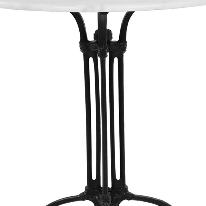 Table with 3 legs Base from cast iron with Marble '70x74cm