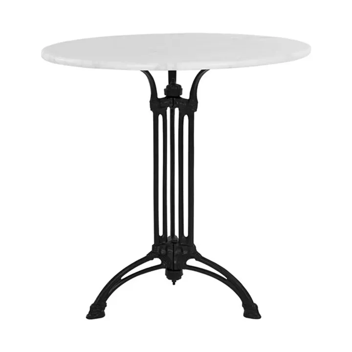 Table with 3 legs Base from cast iron with Marble '70x74cm