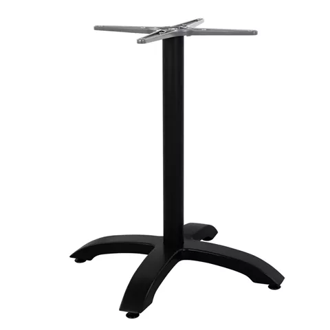 Aluminum Base HM460.01 Black Matte 66x66x73cm with cross 48x48cm