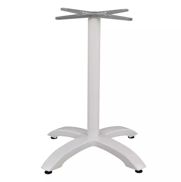 Aluminum Base HM460.02 White matte 66x66x73 with cross 48x48