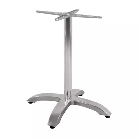 Aluminum Base HM460.03 Chromed 66x66x73 with cross 48x48