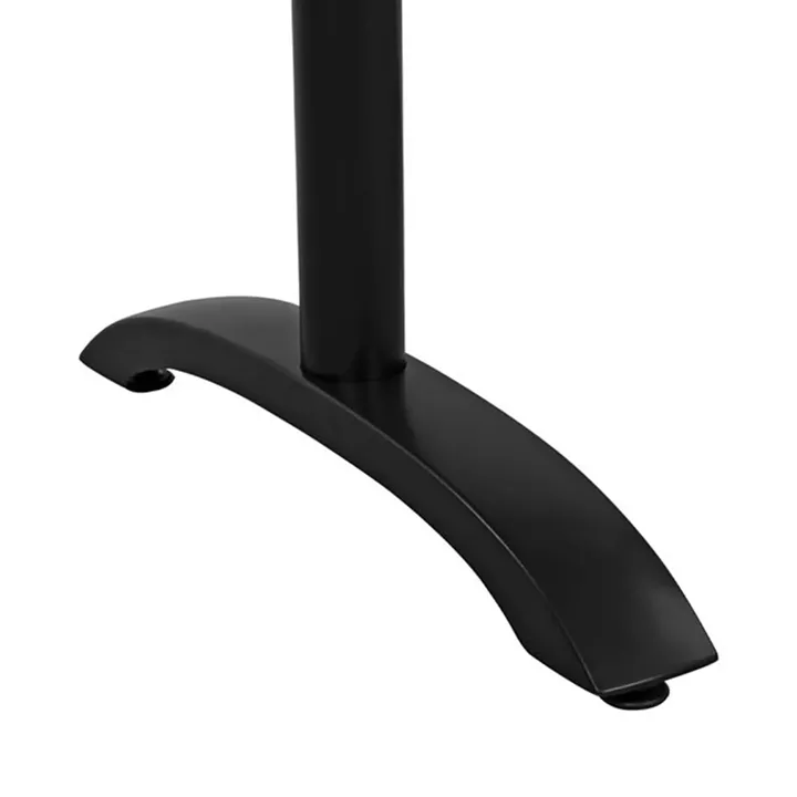 Aluminum Base 2 legs HM461.01 Blck Matte 78x60x73