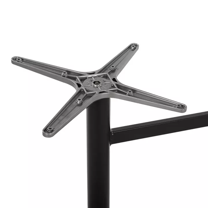Aluminum Base 2 legs HM461.01 Blck Matte 78x60x73