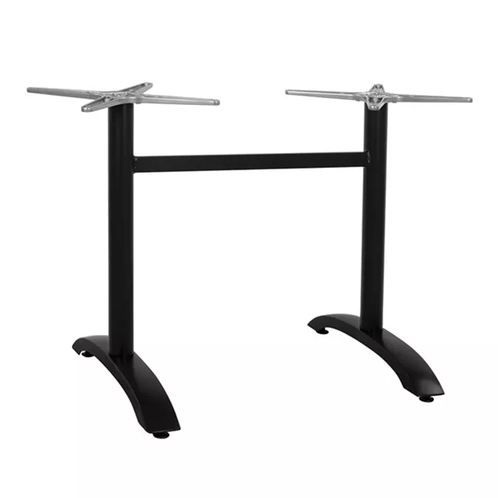 Aluminum Base 2 legs HM461.01 Blck Matte 78x60x73