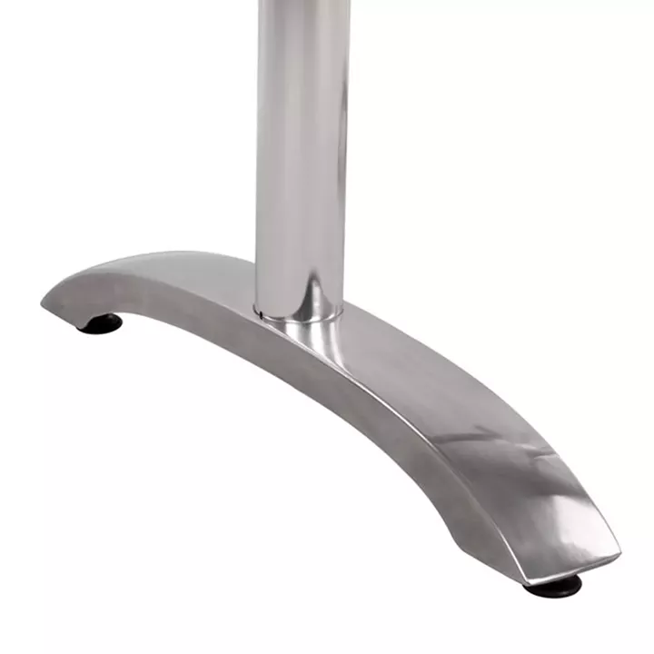 Aluminum base 2 legs HM461.03 Chromed 78x60x73cm
