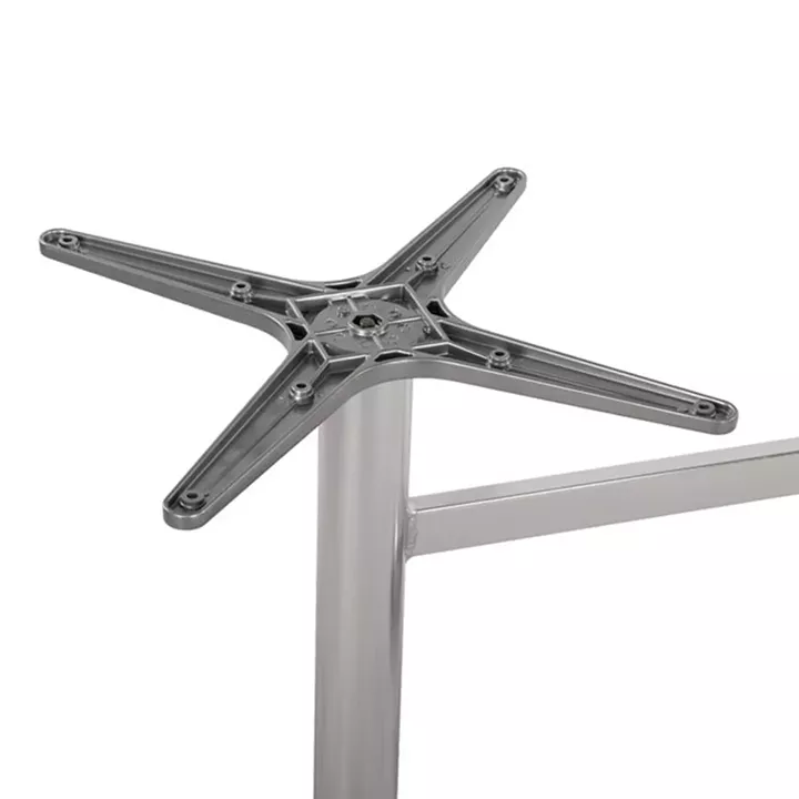 Aluminum base 2 legs HM461.03 Chromed 78x60x73cm