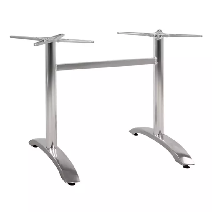 Aluminum base 2 legs HM461.03 Chromed 78x60x73cm