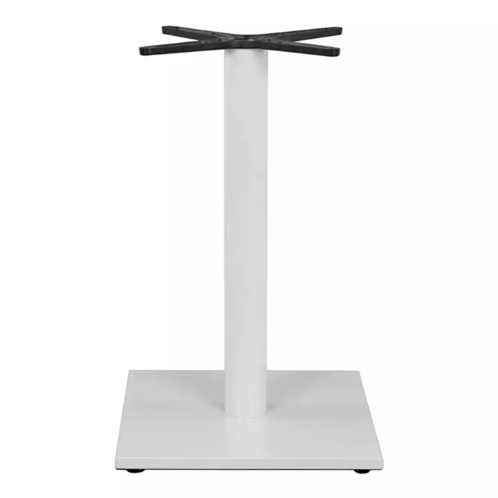 Metallic Base White Matte 45x45x70 with cross 45x45 and adjusters HM438.02