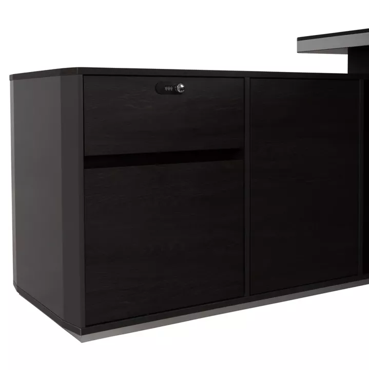 ΓΡΑΦΕΙΟ ΕΠΑΓΓΕΛΜΑΤΙΚΟ ΑΡΙΣΤΕΡΗ ΓΩΝΙΑ ROSEWOOD HM2083L 220X180X76Υεκ.