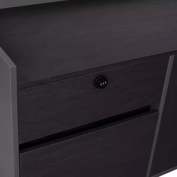 PROFESSIONAL LEFT CORNER OFFICE DESK ROSEWOOD HM2084L 220x180x76Hcm