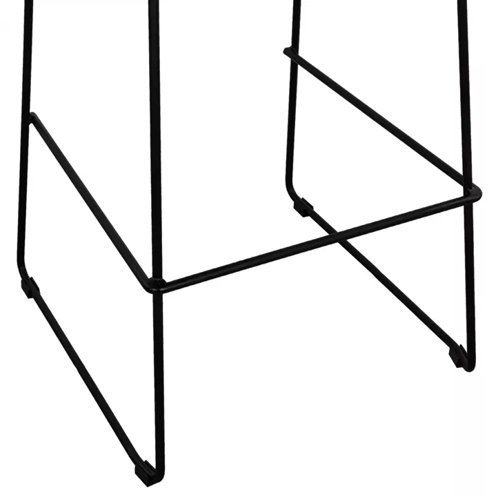 ΣΚΑΜΠΟ ΜΕΤΑΛΛΙΚΟ ALLEGRA HM5642 ΜΕ WICKER ΣΕ ΜΠΕΖ ΑΠΟΧΡΩΣΗ 48x53x100 εκ.