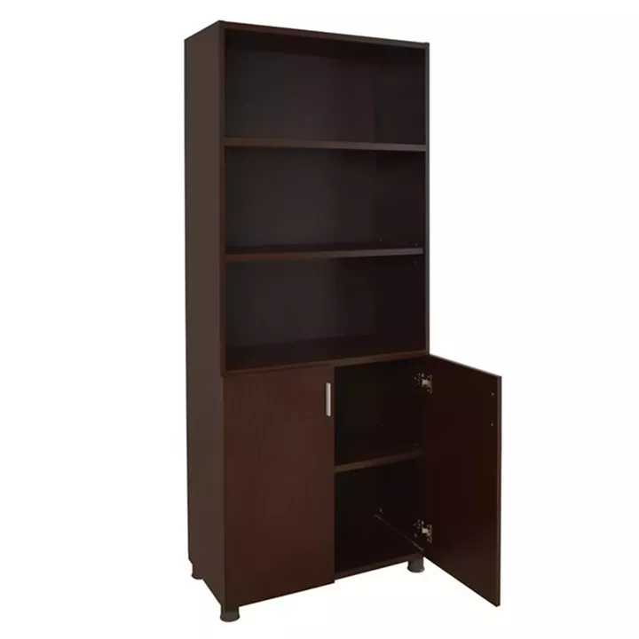 Professional office bookcase in wenge color HM2055.12 80x40x190 cm.