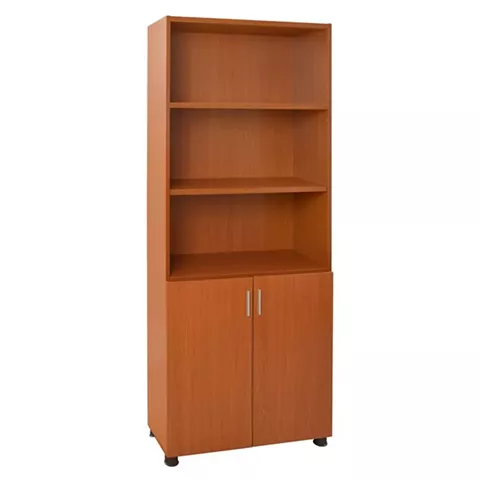 Professional office bookcase in cherry color HM2055.13 80x40x190 cm.