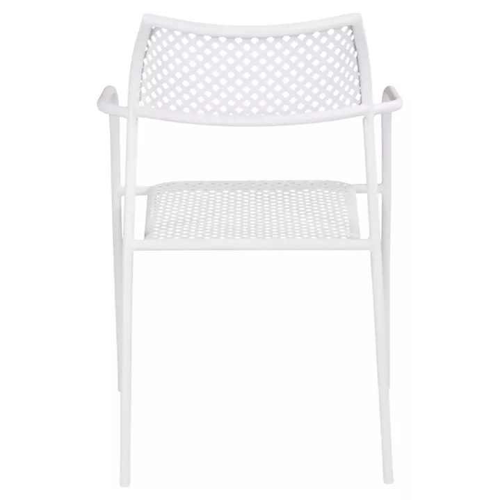 Metallic Chair White Thetis HM5173.12 55x57x79 cm
