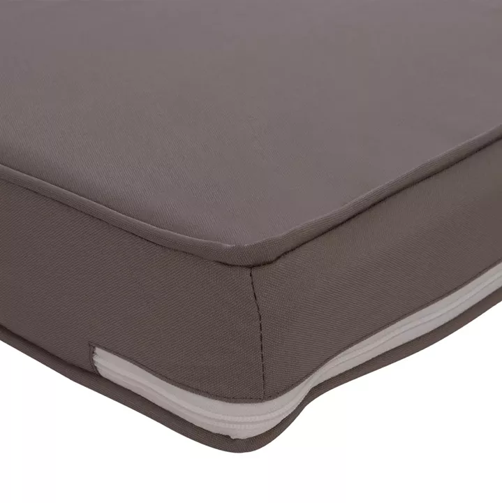 Sunbed Pillow Polyester Chios Grey HM11236.10P 196(117+1+78)x58x8cm