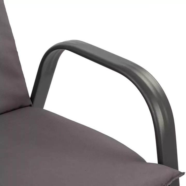 Armchair Leon Metallic grey withgrey pillow HM10573.01 54x70x93 cm.