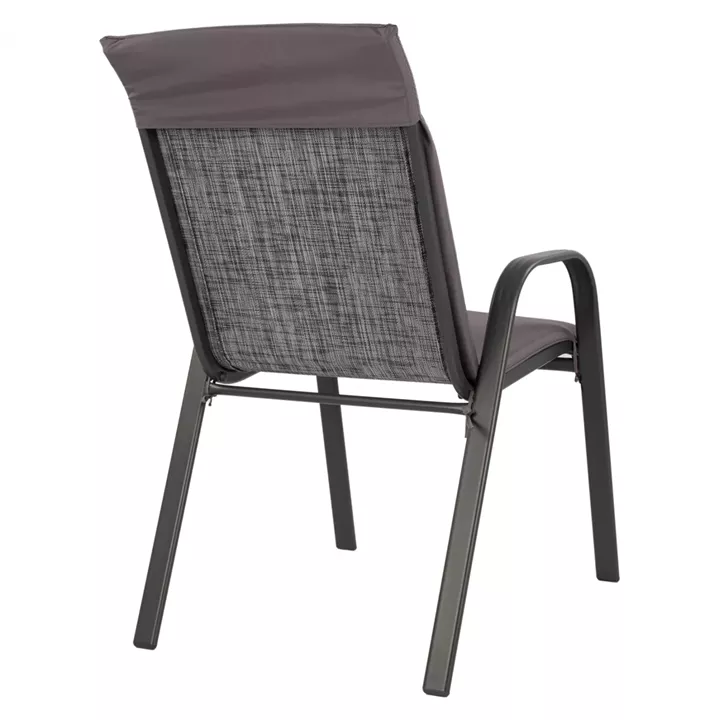 Armchair Leon Metallic grey withgrey pillow HM10573.01 54x70x93 cm.