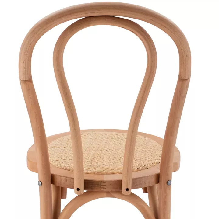 Wooden Stool bar from beech wood dark honey with mat 41x47x108 HM8749.05