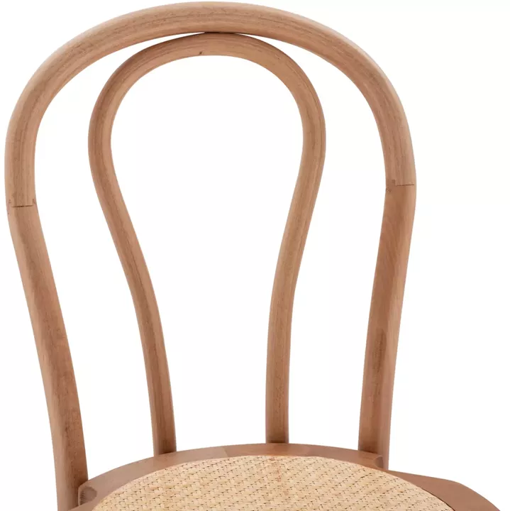 Wooden Stool bar from beech wood dark honey with mat 41x47x108 HM8749.05