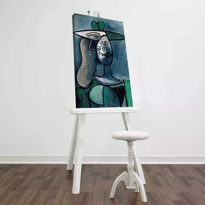 Wall art Woman with a Green Hat HM7193.01 45X70X3 cm.