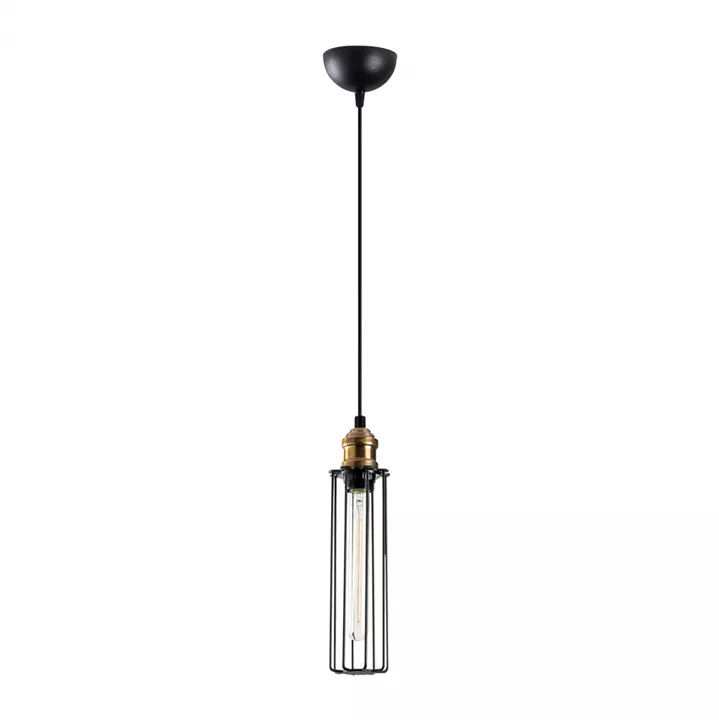 METALLIC PENDANT LIGHT IN BLACK HM7253 Φ8Χ123cm.