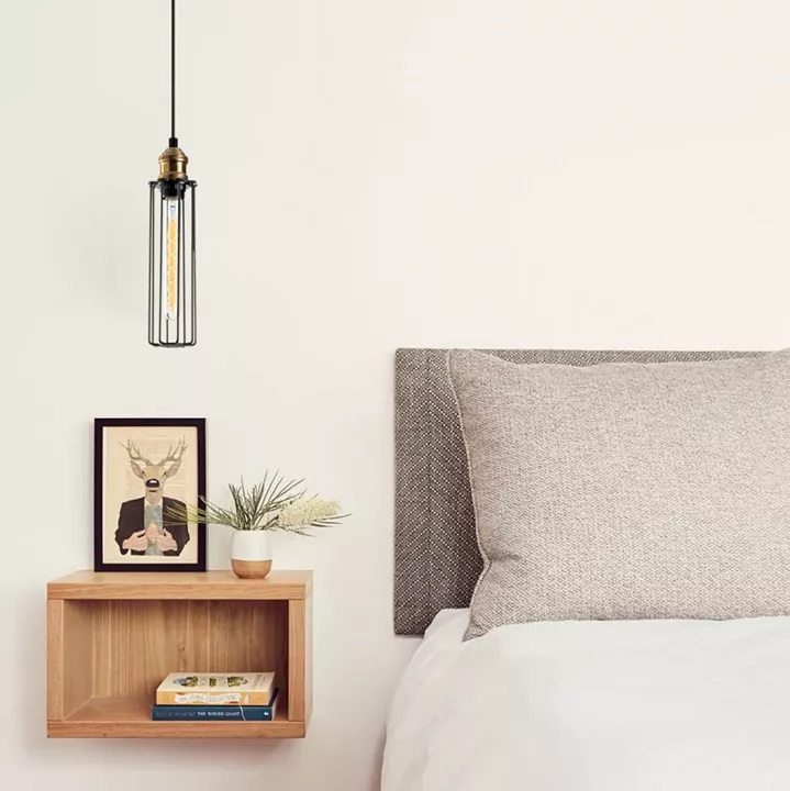 METALLIC PENDANT LIGHT IN BLACK HM7253 Φ8Χ123cm.