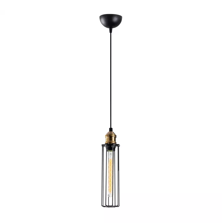 METALLIC PENDANT LIGHT IN BLACK HM7253 Φ8Χ123cm.