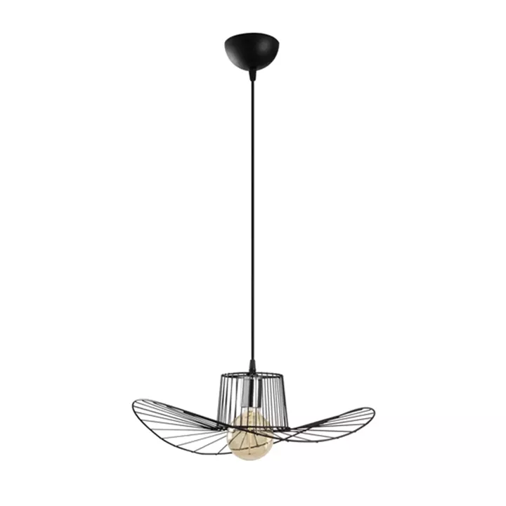 METALLIC PENDANT LIGHT IN BLACK HM7236 49x110 cm.