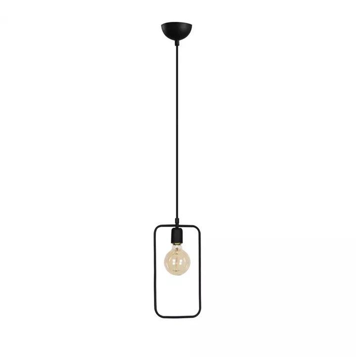 METALLIC PENDANT LIGHT BLACK HM7258 15Χ6Χ123 cm.