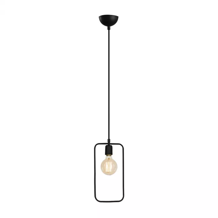 METALLIC PENDANT LIGHT BLACK HM7258 15Χ6Χ123 cm.