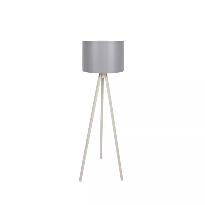 FLOOR LAMP IN ECRU AND GREY HM7272.16 Φ38x145cm