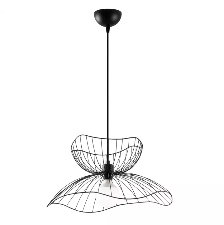 METALLIC PENDANT LIGHT IN BLACK E27 HM7232 50x50x121 cm.