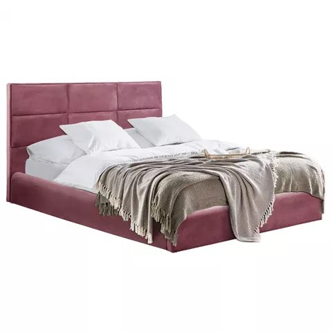 BED BRILEY HM583.02 IN DUSTY PINK VELVET WITH STORAGE SPACE 160x200 cm.