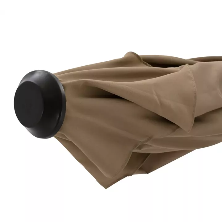 ALUMINUM UMBRELLA HM6029.02 RECTANGULAR TAUPE 262x170x253 cm.