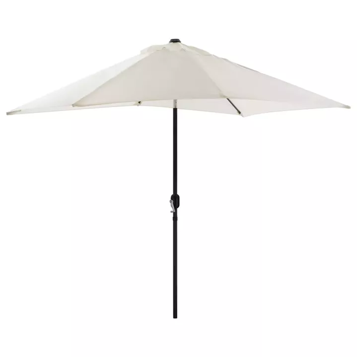 ALUMINUM UMBRELLA HM6029.10 RECTANGULAR RECLINING BEIGE GRAY 262x170x253 cm.