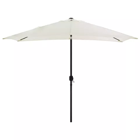 ALUMINUM UMBRELLA HM6029.10 RECTANGULAR RECLINING BEIGE GRAY 262x170x253 cm.