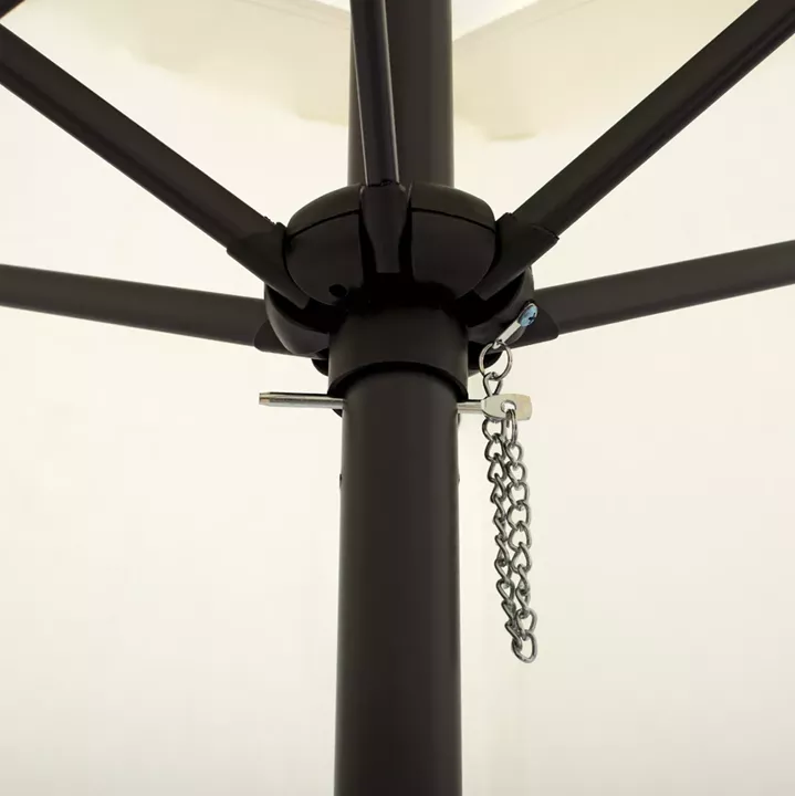 ALUMINUM UMBRELLA HM6030.02 ECRU- GRAY Φ250x236 cm.