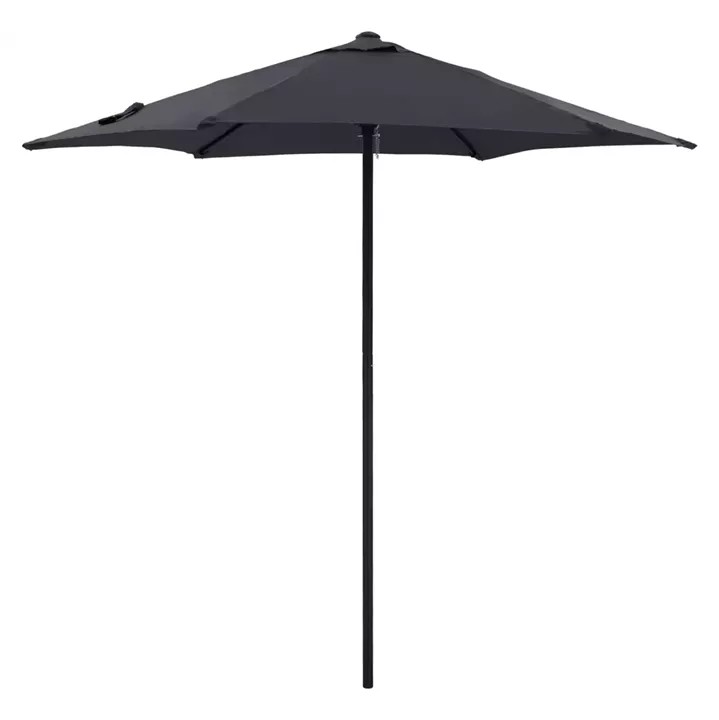 ALUMINUM UMBRELLA 2.50M WITH 6 RADIES GRAY CLOTH HM6030.10