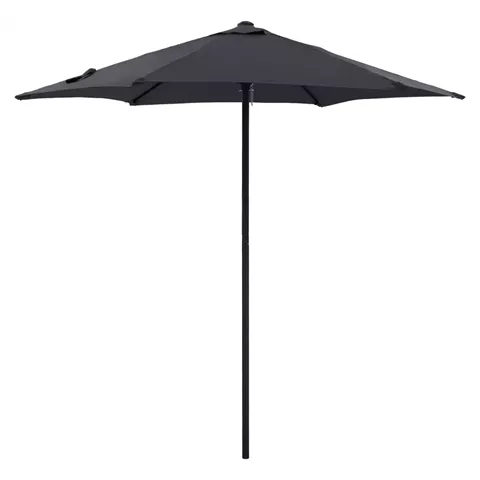 ALUMINUM UMBRELLA 2.50M WITH 6 RADIES GRAY CLOTH HM6030.10