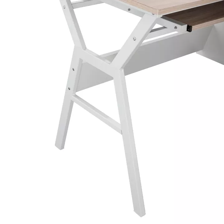 DESK VITINO HM2130.01, SONAMA-WHITE, 120X60X76H