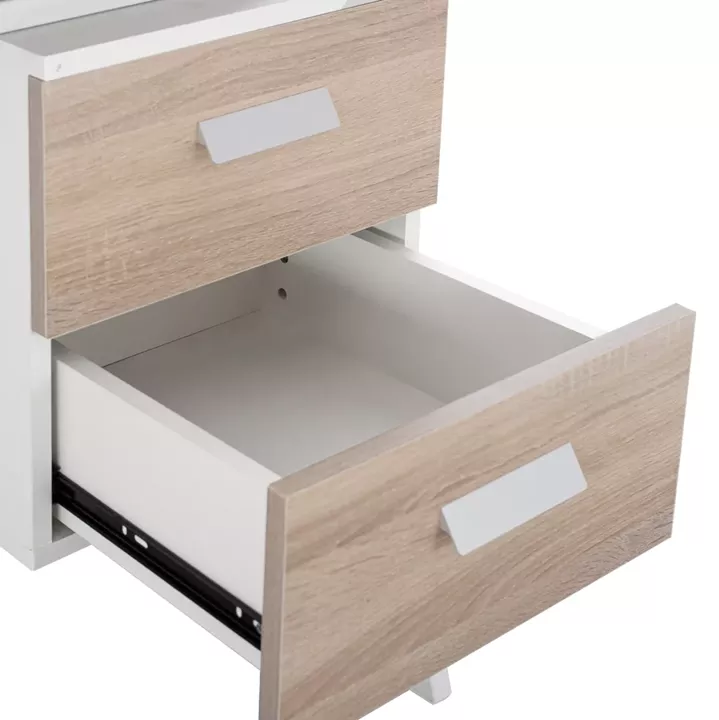 DESK VITINO HM2130.01, SONAMA-WHITE, 120X60X76H