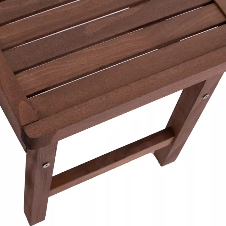 WOODEN TABLE-STOOL WALNUT 60Χ40X45Υ cm.