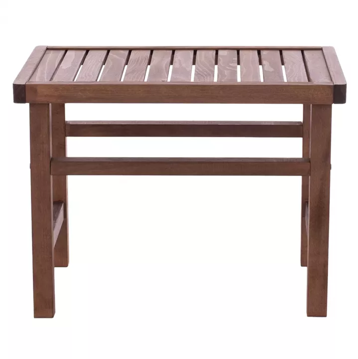 WOODEN TABLE-STOOL WALNUT 60Χ40X45Υ cm.