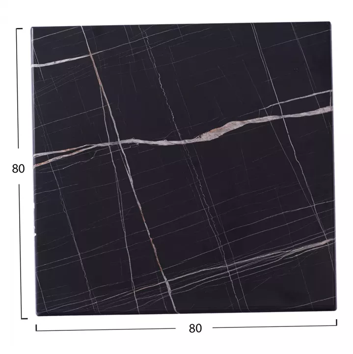 TABLE TOP BLACK MARBLE 741 WERZALIT 80x80 HM5231.13